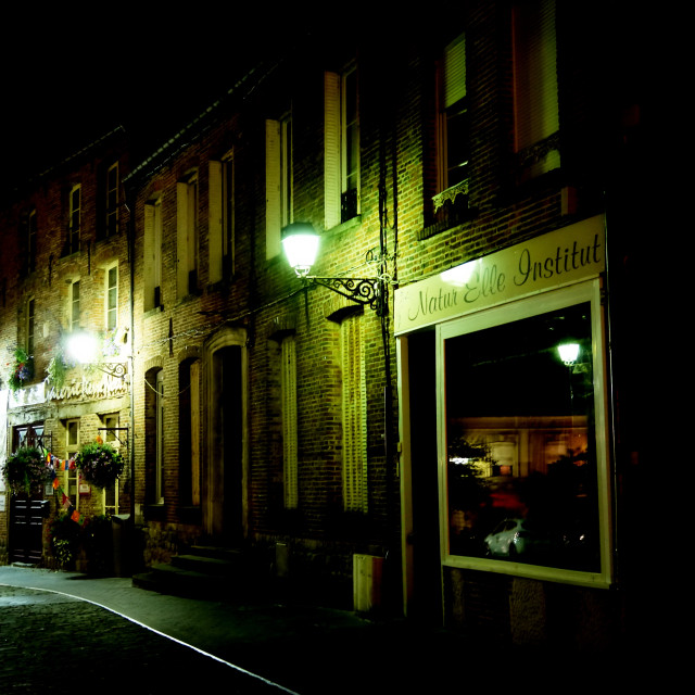 "Vervins at night" by Amit Mendelsohn - $48.79 "Vervins at night" stock image