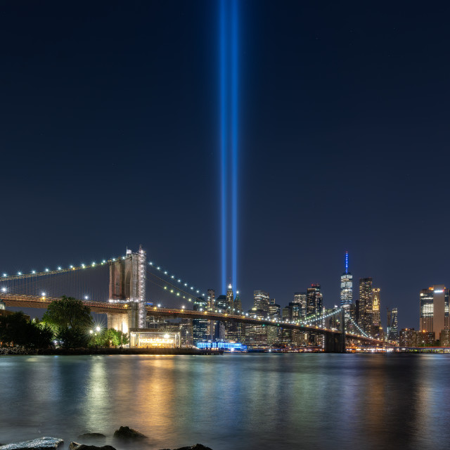 "Tribute in Light" stock image