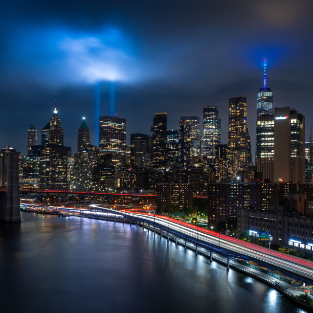 "Tribute in Light Low level Clouds" stock image