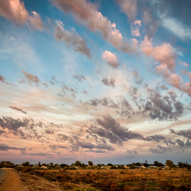 "Carnarvon Sunset Cloudscape" stock image