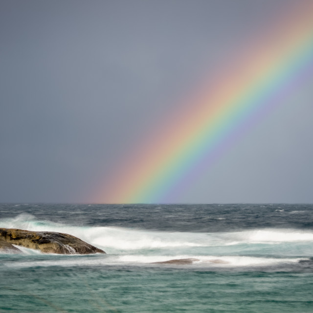 "Rainbow Horizon" stock image