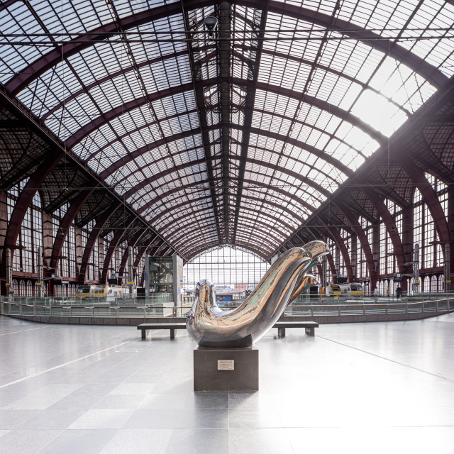 "Antwerp Station at rest" stock image