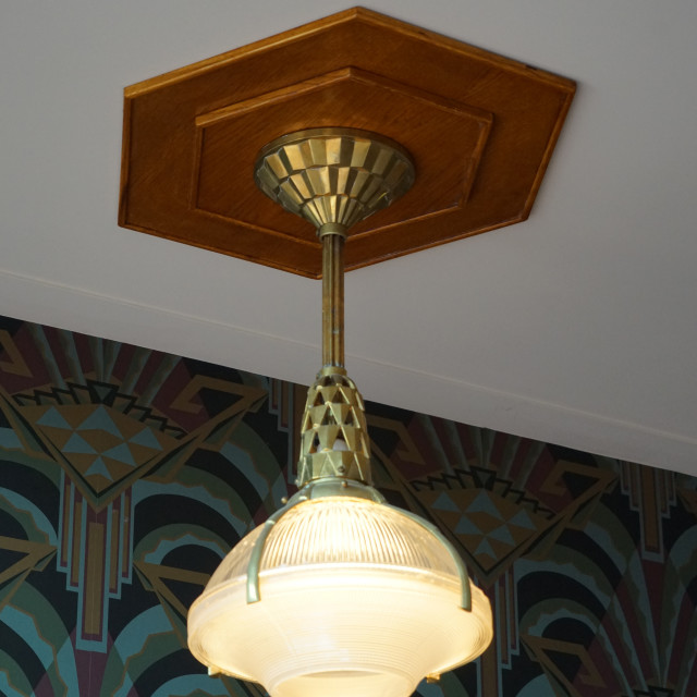 "ceiling lamp - art deco" by Amit Mendelsohn - $48.79 "ceiling lamp - art deco" stock image