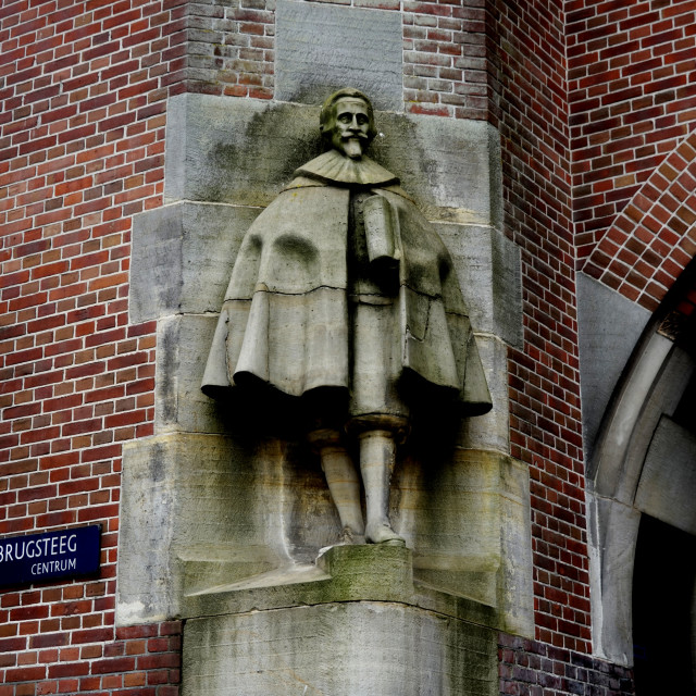 "A wall statue amsterdam" by Amit Mendelsohn - $48.79 "A wall statue amsterdam" stock image