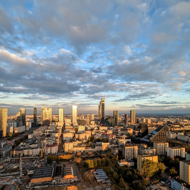 "Cloudy afternoon @ Warsaw" stock image