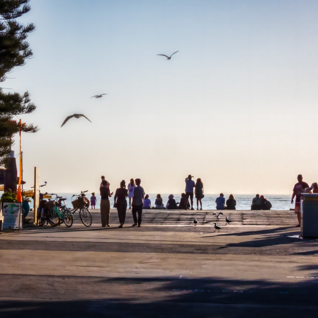 "Bathers Beach" stock image