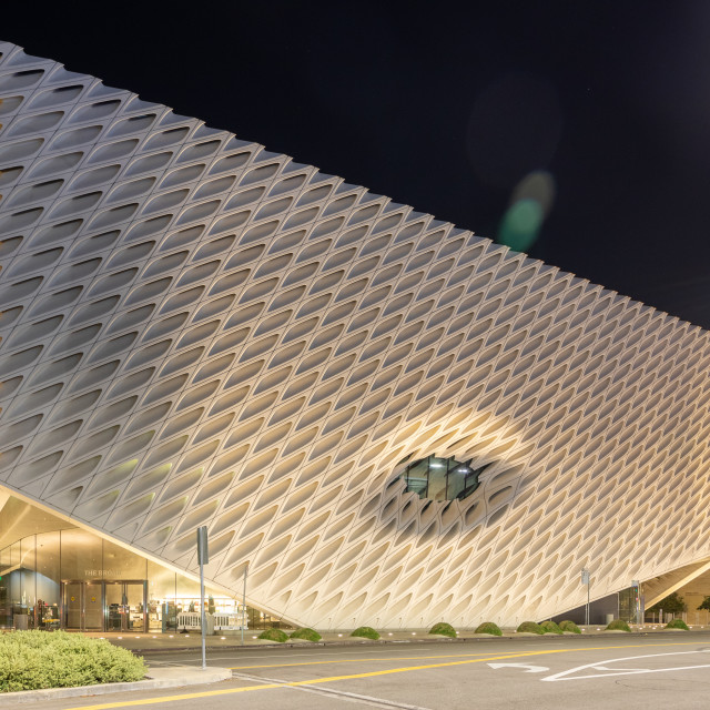 "The Broad at Night" stock image