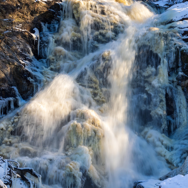 "Icy Waterfall" stock image