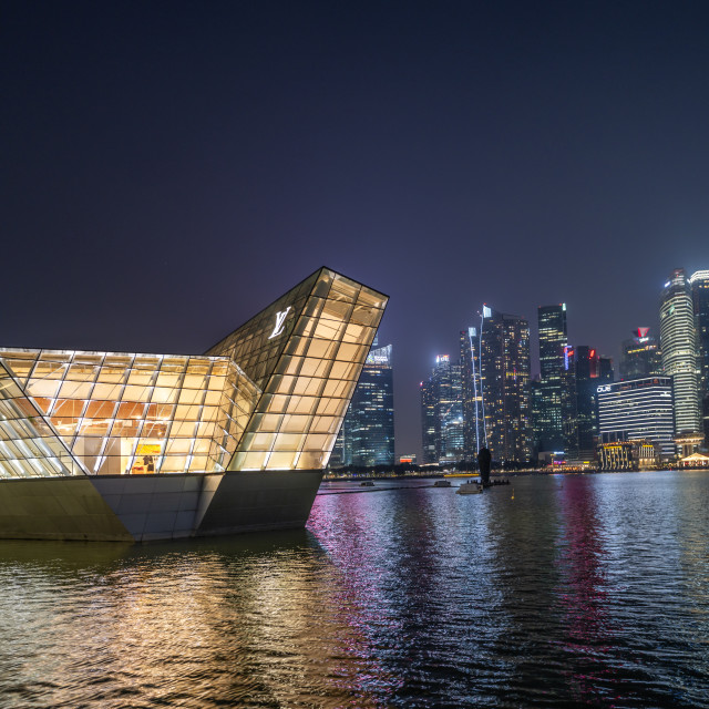 "Marina Bay - Singapore" stock image