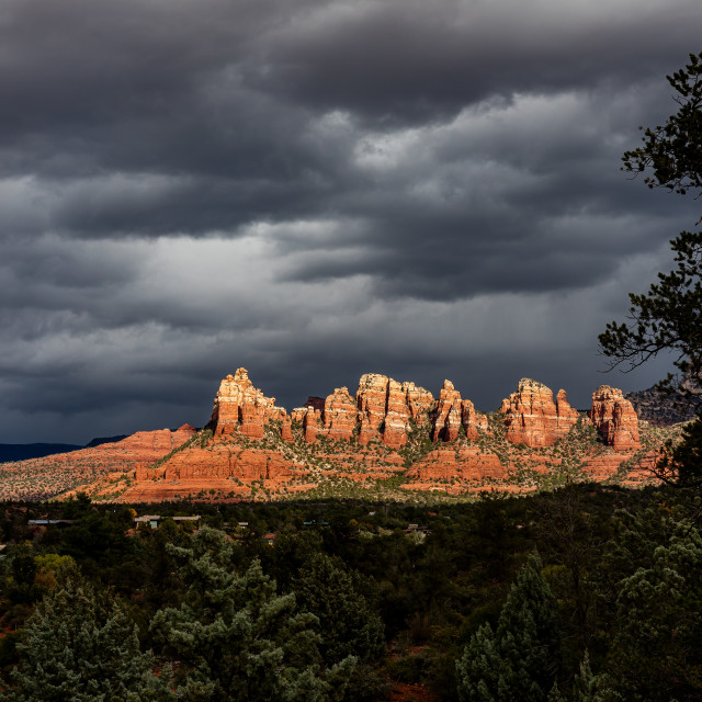 "Magic Light in Sedona, Arizona" stock image