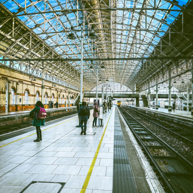 "Manchester Picadilly station" stock image