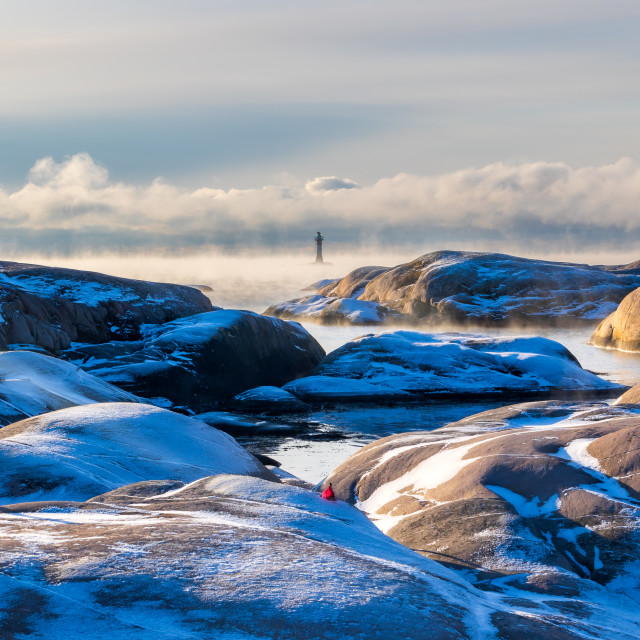 "Winter by the sea" stock image