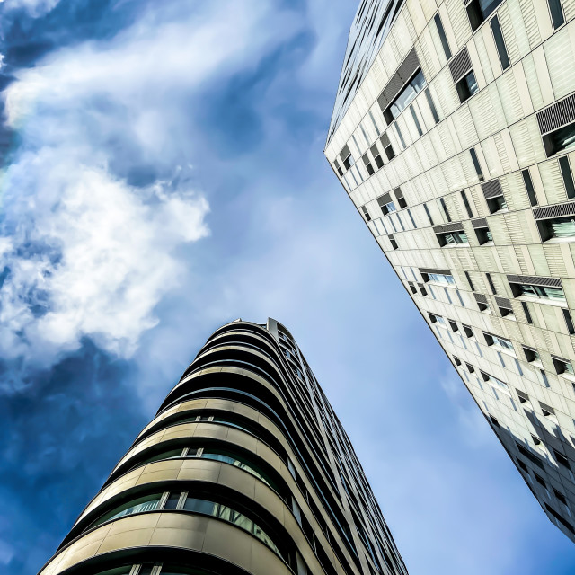 "High rise living" stock image