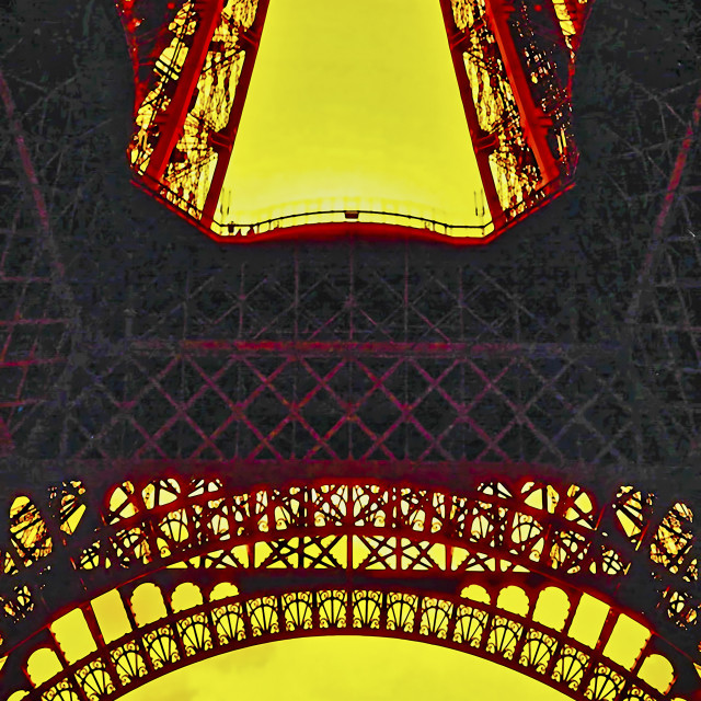 "EIFFEL GOLD" stock image