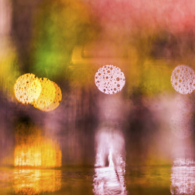 "MANHATTAN BOKEH" stock image