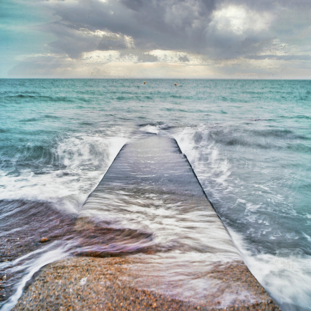 "BRIGHTON JETTY" stock image