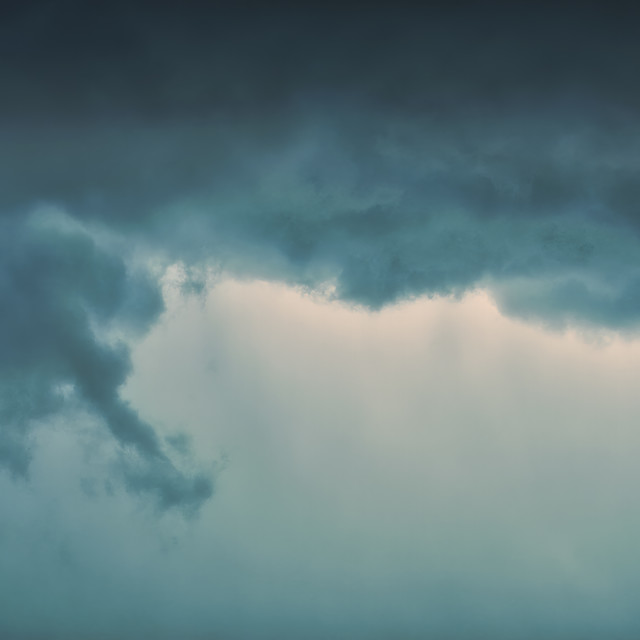 "CLOUDS OF CHAOS" stock image