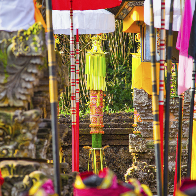 "BALI TEMPLE PRAYER" stock image