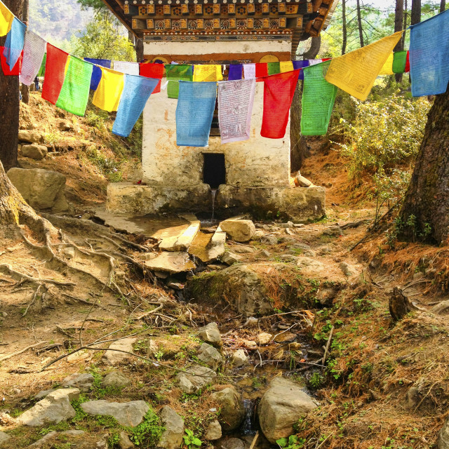 "BHUTANESE CHORTEN" stock image