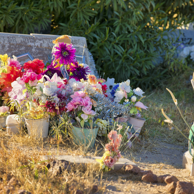 "CONCORDIA CEMETERY" stock image