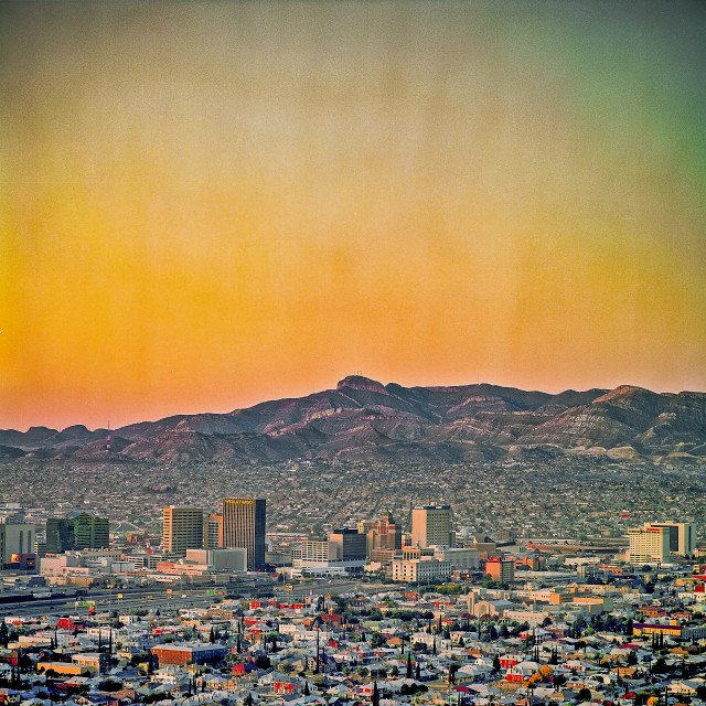 "EL PASO SUNRISE" stock image