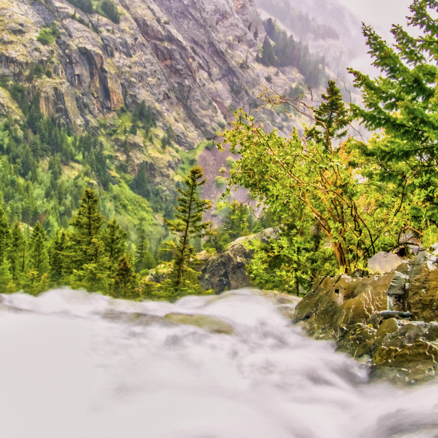 "ROLLING OFF THE CLIFF" stock image