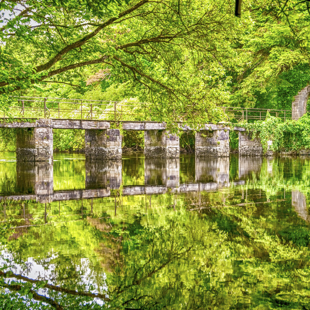 "CONG ABBEY BRIDGE" stock image