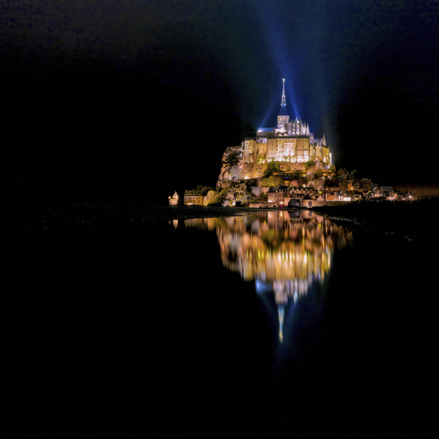 "MONT SAINT MICHEL MAGIC" stock image