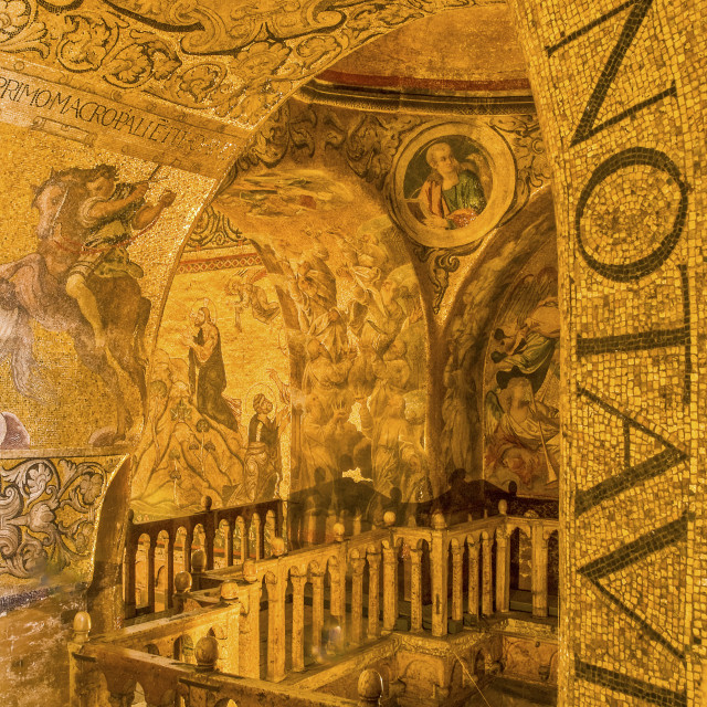 "VENICE GOLDEN BASILICA" stock image