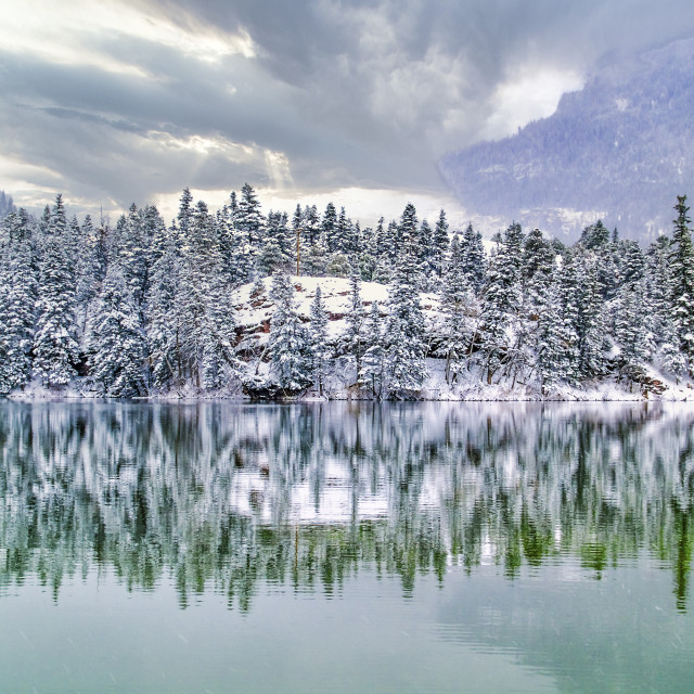 "LAKE LENORE SNOW" stock image