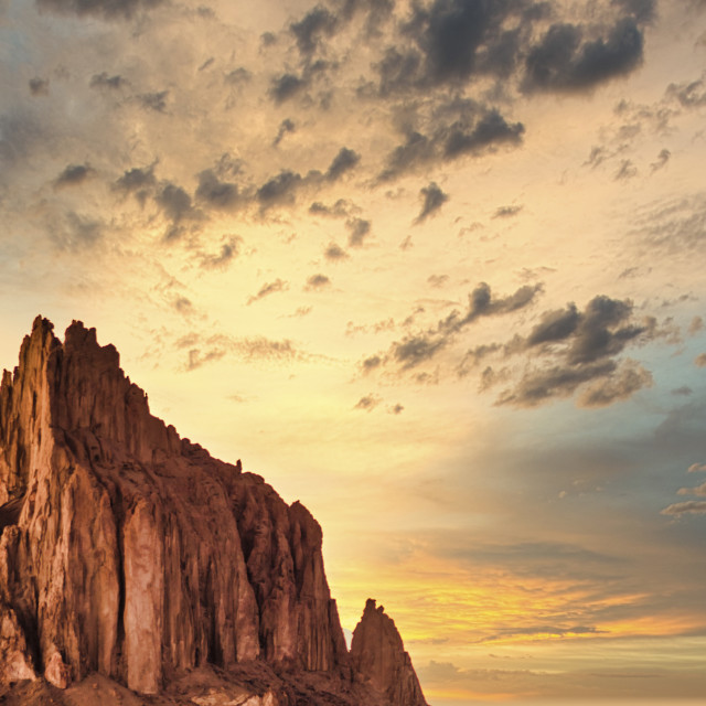 "GOLDEN SACRED SHIPROCK" stock image