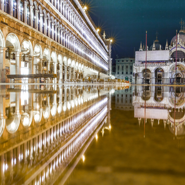 "TRANQUIL ST MARK'S SQUARE" stock image