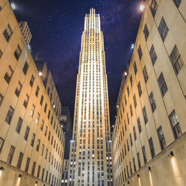 "MAJESTIC ROCKEFELLER CENTER" stock image