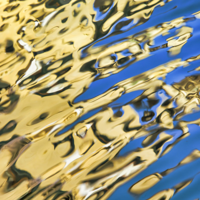 "VIBRANT ABSTRACT WATER REFLECTIONS 51" stock image