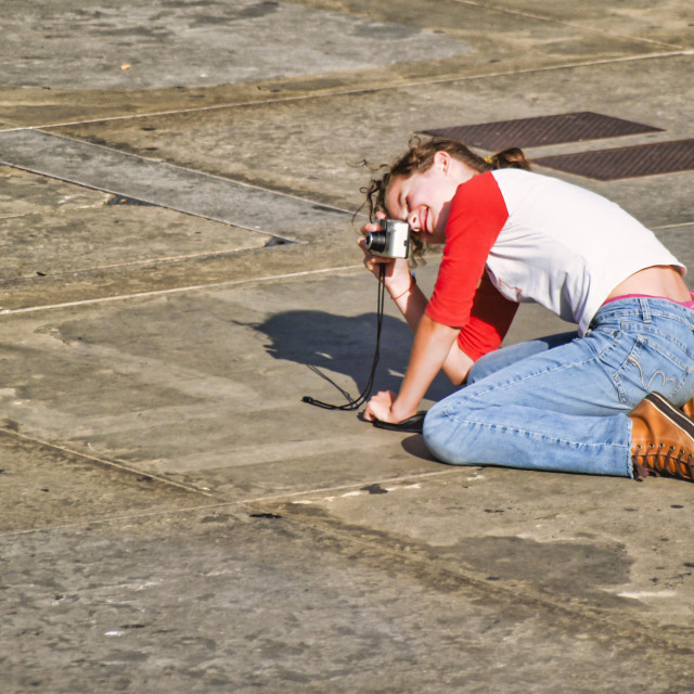 "YOUNG PHOTOGRAPHER" stock image