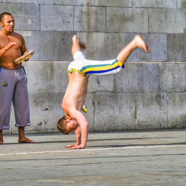 "HANDSTAND" stock image