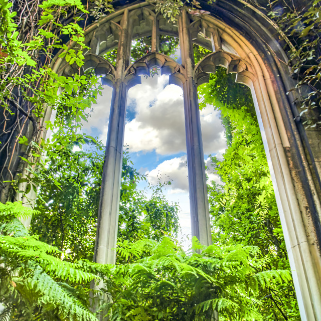 "A DAY AT ST DUNSTAN IN THE EAST" stock image