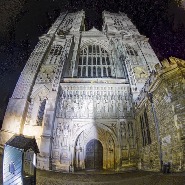 "ILLUMINATED WESTMINSTER ABBEY II" stock image