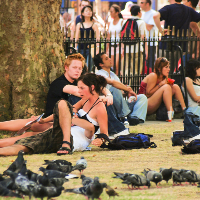 "LEICESTER SQUARE II" stock image