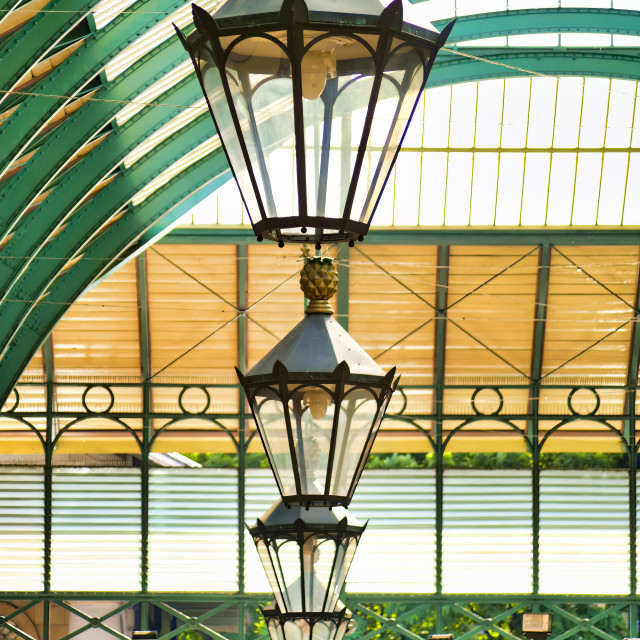 "COVENT GARDEN LANTERNS" stock image