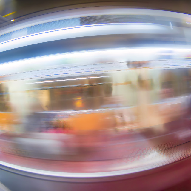 "LONDON UNDERGROUND IN MOTION III" stock image