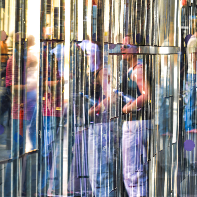 "LONDON MIRROR REFLECTION" stock image