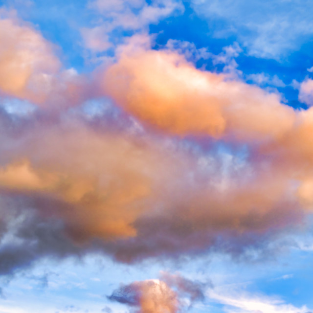 "SUNSET CLOUDS" stock image