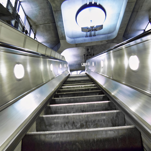 "CONTEMPORARY ESCALATOR" stock image