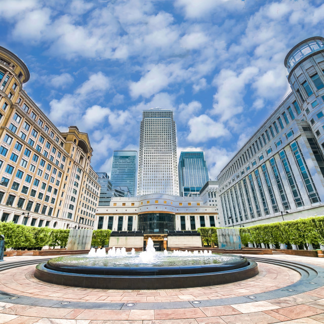 "CANARY WHARF III" stock image