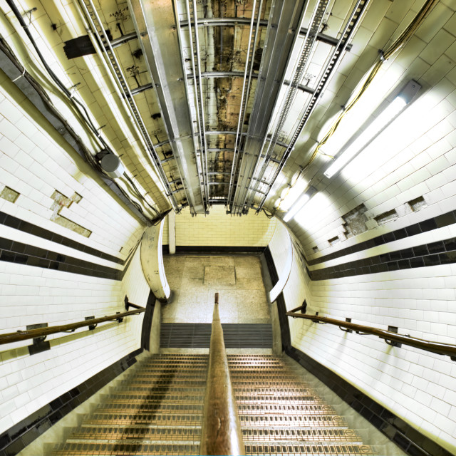 "WARREN STREET UNDERGROUND STATION STEPS" stock image