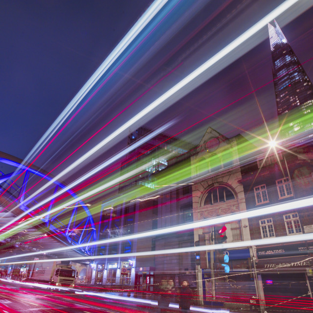 "CHAOS AT LONDON BRIDGE" stock image