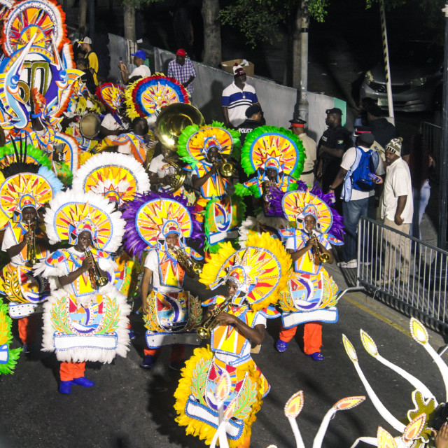 "Embrace the power of cultural expression as we delve into Bahamian Junkanoo...." stock image