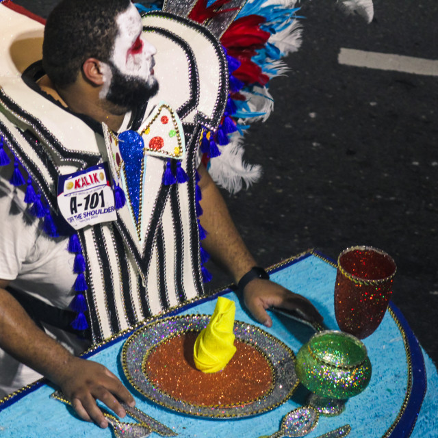 "Embrace the power of cultural expression as we delve into Bahamian Junkanoo...." stock image