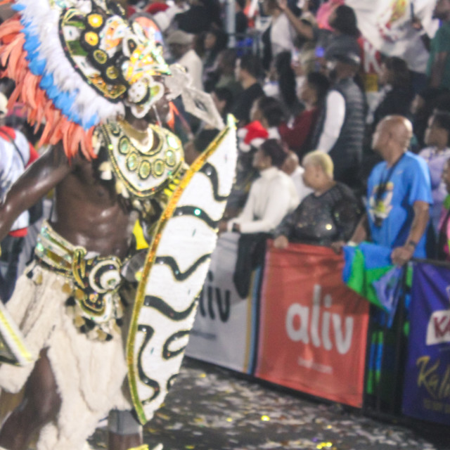 "Embrace the power of cultural expression as we delve into Bahamian Junkanoo. Experience the energy, passion, and artistry through a billion pixels captured by The Agency at PlayMas.Today. Prepare to b" stock image